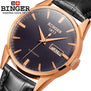 Binger Luxury Watch Men Automatic Watch Calendar High Quality Man Watches Sapphire Crystal Wristwatch Retro Relogios Masculino