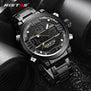 RISTOS Relojes Masculino Hombre Fashion Multifunction Steel Men Sport Watches Chronograph Digital Waterproof Wristwatch New 9338