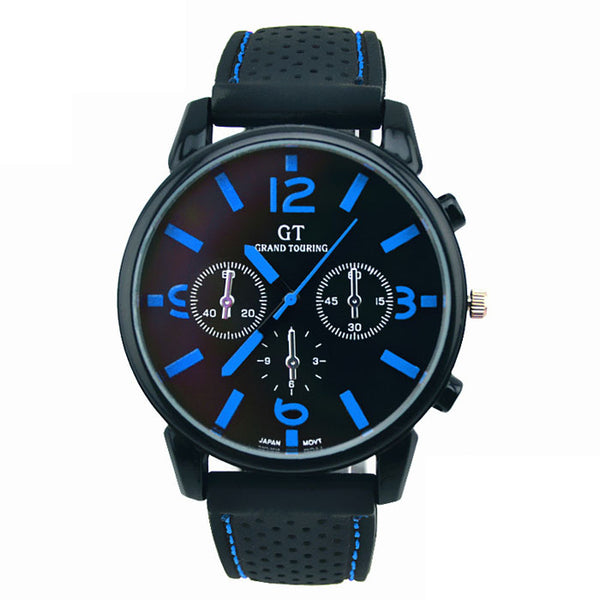 1PC Men Fashion Stainless Steel Sport Cool Quartz Hours Wrist Analog Watch Relogio Masculino dropshipping