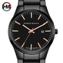 Hannah Martin Mens Watches Top Brand Luxury Men's Watch Men Watch Auto Date Watches Waterproof Full Steel Clock erkek kol saati