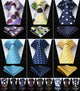 Polka Dot 3.4" 100%Silk Wedding Jacquard Woven Men Tie Necktie Pocket Square Handkerchief Set Suit #RD1