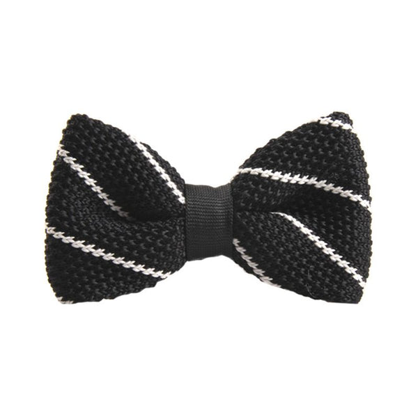 New Arrival Men's Bowtie Striped Bowtie Knit Tie Knitted Pre Tied Bow Tie Woven Bowtie Tie 20 Styles