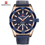 NAVIFORCE Men Quartz Watch Fahion Brand Men's Waterproof Sport Watches Man Casual Analog Wristwaches Leather Calendar Gold Clock