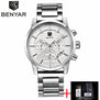 Reloj Hombre 2017 BENYAR Fashion Chronograph Sport Mens Watches Top Brand Luxury Military Quartz Watch Clock Relogio Masculino