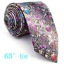 Floral Pattern Multicolor Mens Tie Necktie Set 100% Silk New Jacquard Woven Blue Fashions Mens Casual Dress Wedding 63"