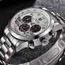 BENYAR Stainless Steel Waterproof Chronograph Watches Quartz Military Men Watch Top Brand Luxury Male Sport Clock reloj hombre