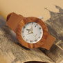 BOBO BIRD WC01 Womens Dress Zebra Wooden Watch Japan 2035 Miyota Movement Quartz Watches Unisex with Calendar in Wood Box