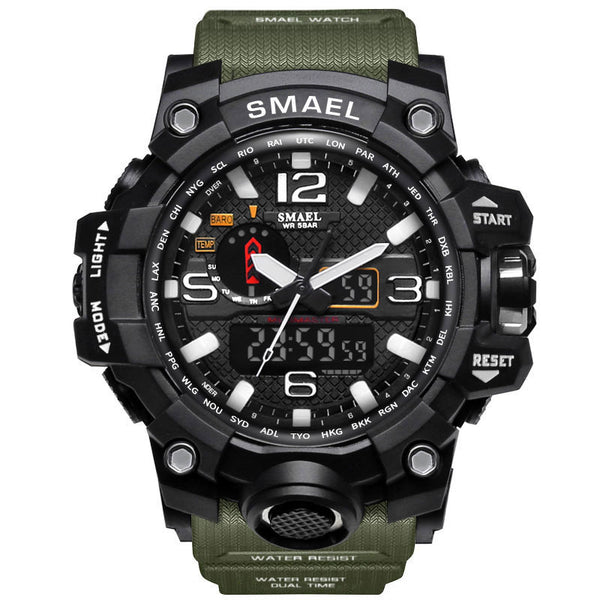 SMAEL Luxury Brand Mens Sports Watches LED Digital Clock Fashion Casual Watch Digital 1545 relogio militar Clock Men Sport Watch