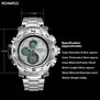 S-SHOCK men sport watch steel LED digital watch analog quartz watch BOAMIGO brand chronograph clock 30M waterproof reloj hombre