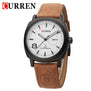 HOT NEW FASHION QUARTZ HOUR DIAL CLOCK LEATHER STRAP CURREN WATCHES BUSSINESS MEN'S SPORT MILITARY STYLE WATER WRIST WATCH 8139