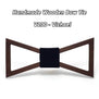 Mahoosive Brand Christmas Gift Fashion Handmade Wood Bow ties Bowtie Butterfly Gravata Ties For Men Geometric Wooden bow tie