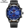 Military Watch Quartz Men's Watches Top Brand GUANQIN New Design Men Leather Chronograph Sports Wrist watch relogio masculino