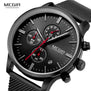 Megir Fashion Mens Business Stainless Steel Band Quartz Watches with Calendar Chronograph Luminous Analog Wristwatch Man 2011