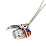 2017 Vintage Style Retro Slide Owl Pendant Long Necklace Analog Pocket Watch Gift Z109 5Down