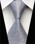 Fashion Mens Accessories Check Pattern Business Silk Tie Geometric Jacquard Woven Necktie for Men 3"/7.5cm