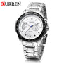 CURREN Watches Mens Quartz Fashion Casual Watch Stainless Full Steel Strap Waterproof 3ATM Wristwatch 8020 Relogio Masculino
