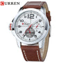 Curren Watches Men Top Brand Luxury Cow Leather Strap Quartz-Watches Sport Men's Watches Waterproof Relogio Heren Hodinky 8182B