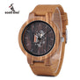 BOBO BIRD Watch Wooden Zebra Pattern Men Watches Quartz Genuine Leather band Wristwatch relogio masculino B-H29