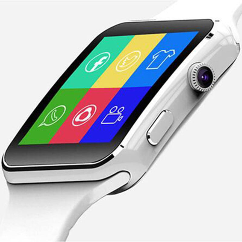 New Arrival X6 Smart Watch with Camera Touch Screen Support SIM TF Card Bluetooth Smartwatch for iPhone Xiaomi Android Phone