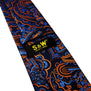 Q8 Extra long size Floral Azure Golden Yellow Royal Blue Mens Necktie Set Ties Hanky 100% Silk Brand New Fashion 63" Slim