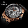 DIDUN watch Men Top Brand Luxury Quartz Watch Rosegold Chronograph Sports Watch Shockproof 30m Waterproof Wristwatch