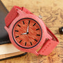 Creative Natural Wood Watch Colorful Bamboo Wooden Wristwatch Women Sports Clock Handmade Female Dress Watch Reloj de madera