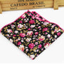 Hankerchief Scarves Vintage Cotton Hankies Men's Pocket Square Handkerchiefs Rose Flower Paisley