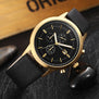 2017 Men Watch Mens Top Luxury Brand Leather Strap Casual Quartz Sports Waterproof Watches Wristwatches Relogio Masculino