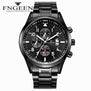 FNGEEN Men Luxury Fashion Quartz Watch business Casual Calendar Wristwatches Male Waterproof Stainless Watches relogio masculino