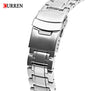 CURREN Watches Mens Quartz Fashion Casual Watch Stainless Full Steel Strap Waterproof 3ATM Wristwatch 8020 Relogio Masculino