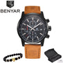 2017 BENYAR Watches Men Luxury Brand Quartz Watch Fashion Chronograph Sport Reloj Hombre Clock Male hour relogio Masculino