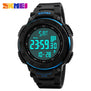 SKMEI Brand LED Digital Watch Men Pedometer Wristwatch Multifunctional Waterproof Military Sports Watches Relogio Masculino