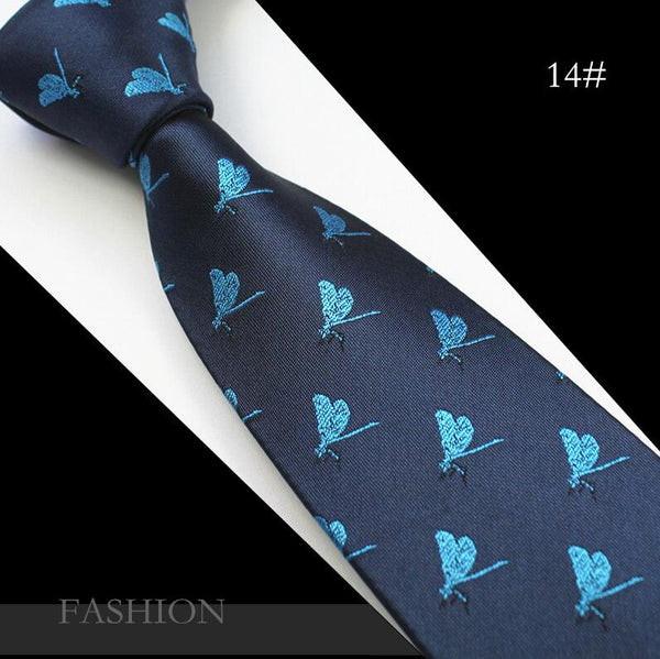 JEMYGINS Animal Mens Ties Silk Jacquard Weave Christmas Tie Slim Necktie Gravata Classic Fashion Business Wedding Tie For Men