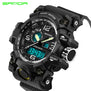 SANDA men's uniforms sports watch men's top brand luxury famous electronic LED digital watch male clock Relogio Masculino