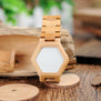 BOBO BIRD V-E03 Casual LED Digital Bamboo Watch Night Vision LED Watch Cool LED Display Clock with Unique LED Date Day