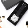 TOMI Brand New Fashion luxury Elegant woman Watches Simple Ultra Thin dial Casual Male Quartz Clock Man Watch Wristwatch Gift