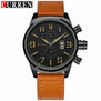 CURREN Mens Watches Top Brand Luxury Leather Waterproof Male Date Quartz Watch Men Fashion Casual Sport Clock Analog Wristwatch