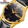 Binger Luxury Watch Men Automatic Watch Calendar High Quality Man Watches Sapphire Crystal Wristwatch Retro Relogios Masculino