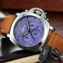GIMTO Watch Men Luxury Brand Quartz Watch Military Sport Chronograph Watches Genuine Leather Men's Wristwatch Relogio Masculino