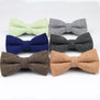 Mens Formal Wear Thick Business Bowtie Butterfly Men Dick Solid Color Wool Cravat Unisex England Style Bow Tie