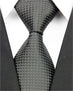 Fashion Mens Accessories Check Pattern Business Silk Tie Geometric Jacquard Woven Necktie for Men 3"/7.5cm