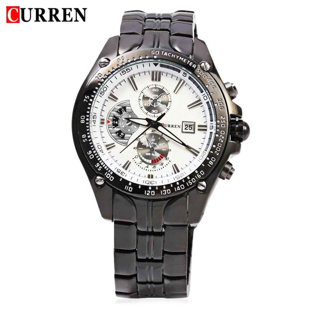 2017 New Curren 8083 Watches Men Luxury Brand Military Men Watch Full Steel Wristwatches Fashion Waterproof Relogio Masculino