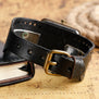 2017 Vintage Cool Punk Rock Skull Skeleton Quartz Watch Fahion Casual Wristwatches Soft Leather Bracelet Mens Women Gifts B2181