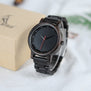 BOBO BIRD Ebony Watch Water Proof Quartz Movement Men Clock Style Wooden Strap Wristwatch relogio masculino B-P10