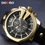 Relogio Masculino DOOBO Golden Men Watches Top Luxury Popular Brand Watch Man Quartz Gold Watches Clock Sports Men Wrist Watch