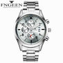 FNGEEN Men Luxury Fashion Quartz Watch business Casual Calendar Wristwatches Male Waterproof Stainless Watches relogio masculino