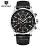 BENYAR Sport Watches Mens Chronograph Calendar Waterproof Male Clock Military Quartz Watch Luxury Relogio Masculino Gift Box