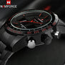 NAVIFORCE Brand Mens 30M Waterproof Sport Watch Men Stainless Steel Analog Digital LED Watches Dual Time Clock Relogio Masculino