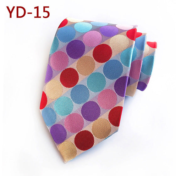 Jbersee Mens Ties silk Tie Slim Business Wedding Necktie Blue Ties Men Polka Dot Ties for Men Gravata 8cm LD8057