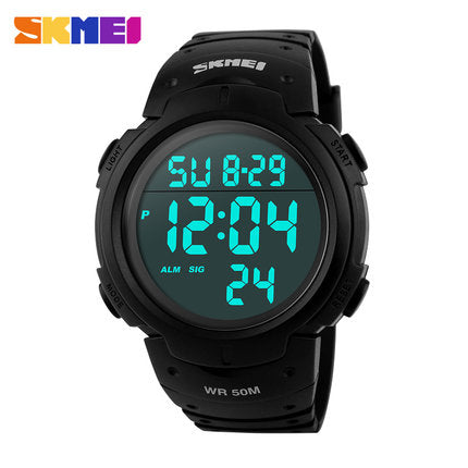 Skmei Luxury Brand Mens Sports Watches Dive 50m Digital LED Military Watch Men Fashion Casual Electronics Wristwatches Hot Clock